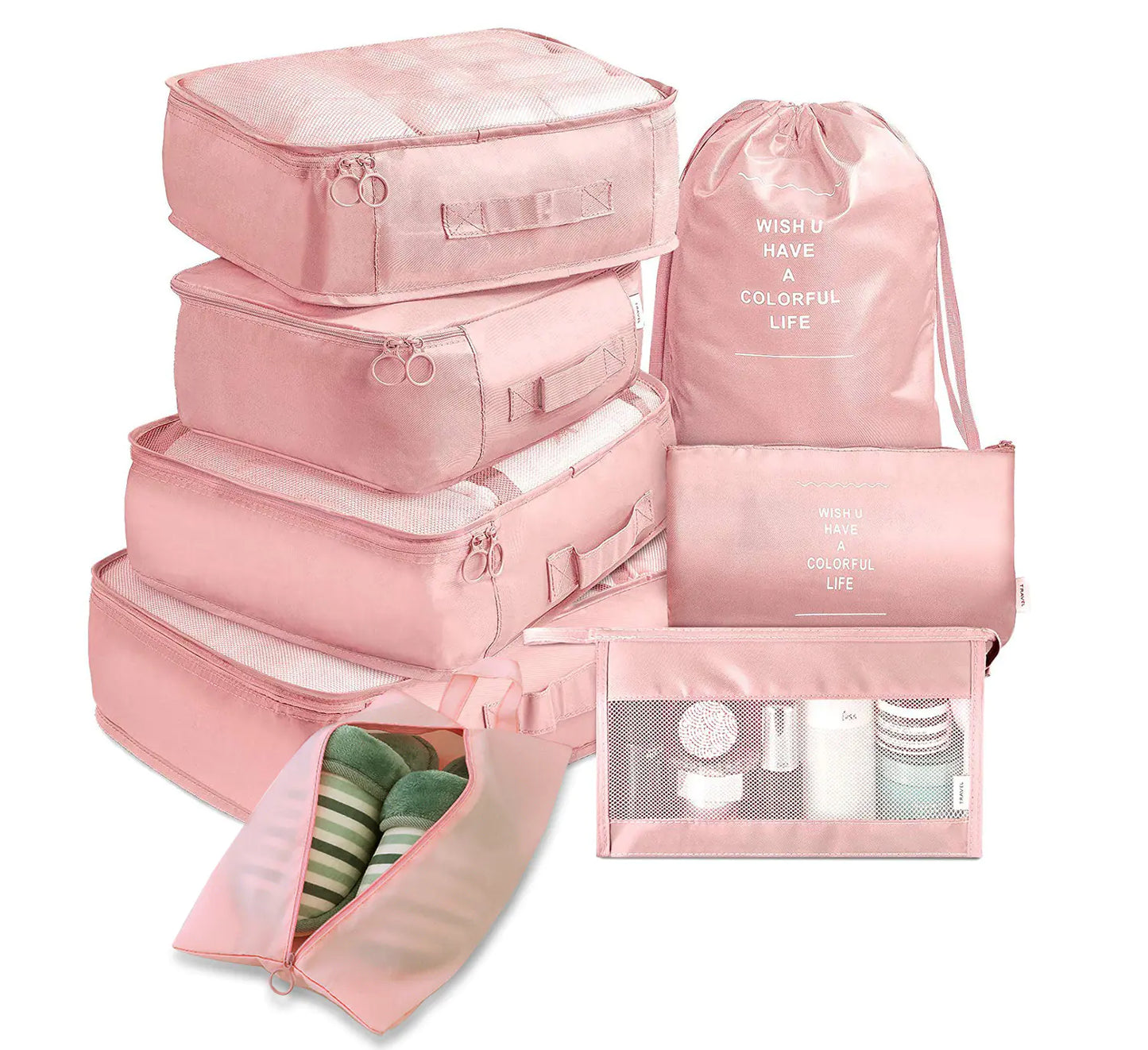 Lina Travel Set – Complete set (8x) packing cubes voor reizen